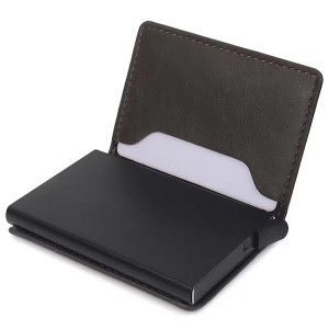 Textured Leather Card-Holder Wallets