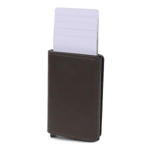 Textured Leather Card-Holder Wallets