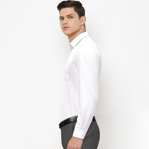 Men White Formal Shirt