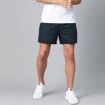 Men Navy Solid Rapid-Dry Running Shorts